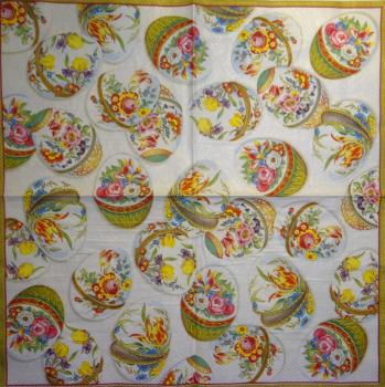 059 Eggs,  Easter Eggs - 3-ply (weiß) - Ihr